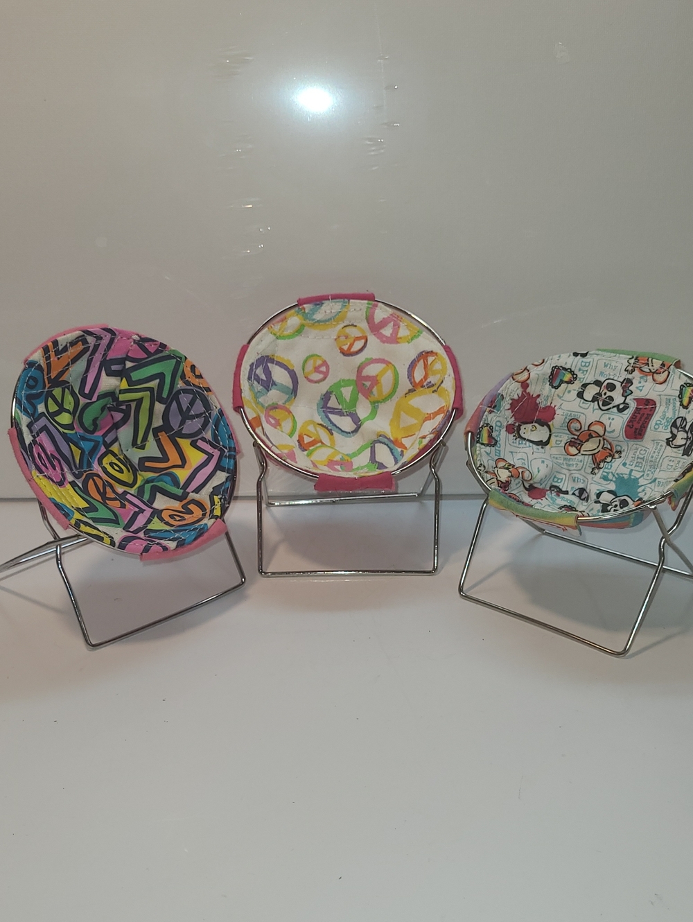 Vintage( 3 ),Y2K Room Decor,/Doll/phone Chairs.from 2000!Dolls NOT INCLUDED.